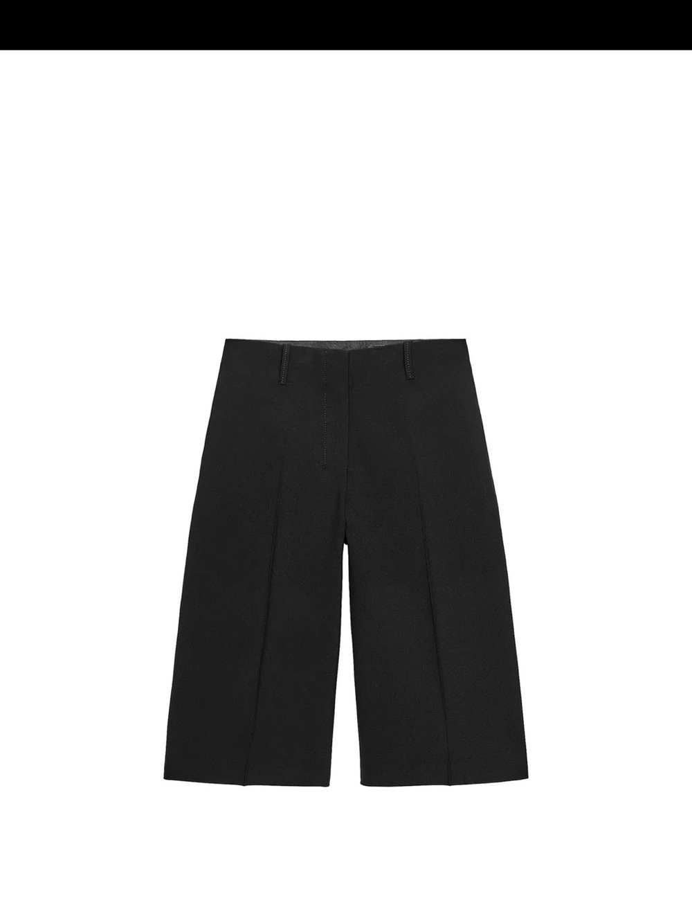 Zara Black Knee-Length Tailored Shorts